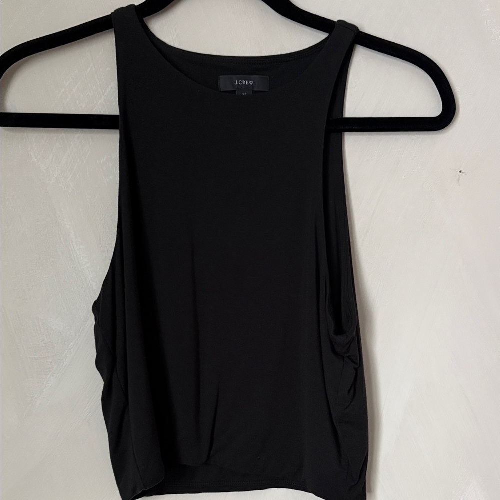 J. Crew SUPER SOFT Form Fitting  Black Tank Top